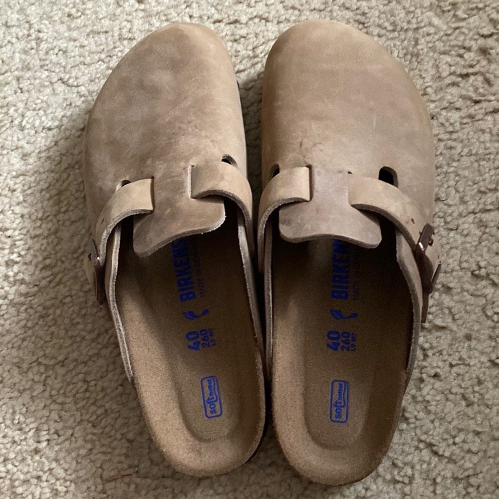 Birkenstock Boston BS Clog-  Size 40 narrow fit- Tobacco Brown